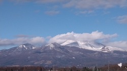 浅間山　雪